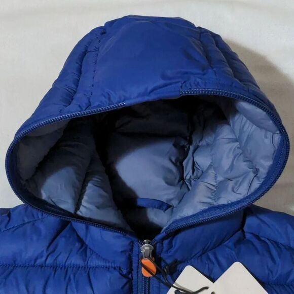 Save The Duck Boys size 4 Blue Donny Puffer Full Zip Jacket Synthetic Down NEW - Picture 4 of 14